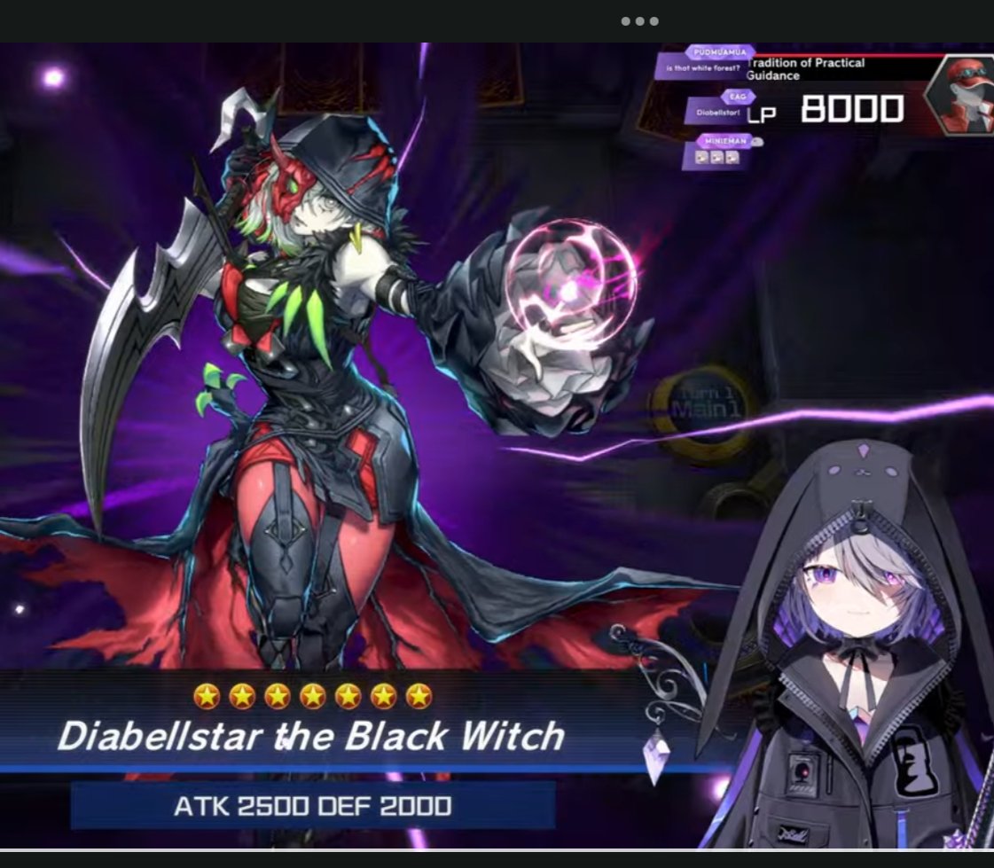 Ariel_u_area6's tweet photo. bibooと黒魔女ディアベルスター、黒いフードで親和性あるわね🧙‍♀️🗿
#BijouxYGOMASTERDUEL
#LIVEseki https://t.co/P3LkgE4B0l