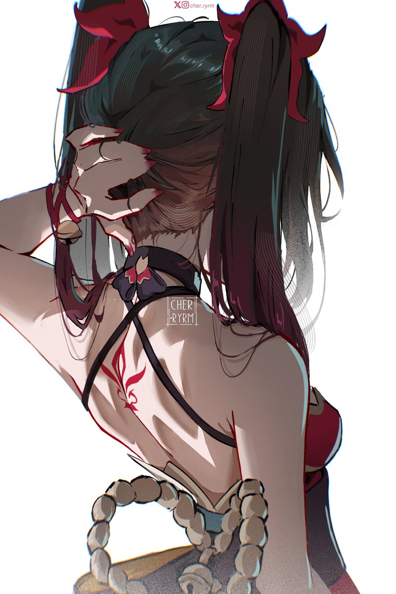 RyrmCher's tweet photo. I love drawing backs can you tell 🤔 
#HonkaiStarRail https://t.co/UKSvnRmqo5