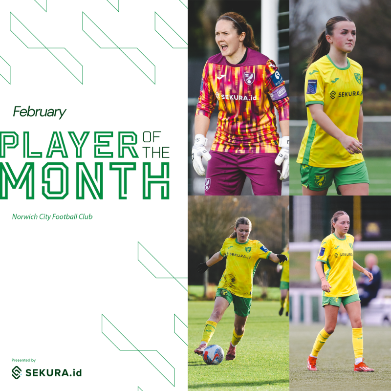 NorwichCityWFC's tweet photo. The vote for February's https://t.co/26ZqKyUKCK Player of the Month is now open ⤵️

🟡 Holly Kennard
🟡 Sarah Quantrill
🟡 Liv Cook
🟡 Sienna Booty 

Who gets your vote? 🤩
