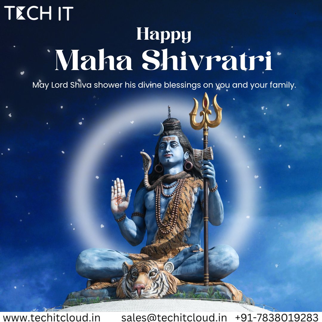 TechIT_Cloud's tweet image. 📷 𝗛𝗮𝗿 𝗛𝗮𝗿 𝗠𝗮𝗵𝗮𝗱𝗲𝘃! 📷
Let’s embrace the power of 𝗶𝗻𝗻𝗼𝘃𝗮𝘁𝗶𝗼𝗻, 𝗿𝗲𝘀𝗶𝗹𝗶𝗲𝗻𝗰𝗲, 𝗮𝗻𝗱 𝘀𝗲𝗰𝘂𝗿𝗶𝘁𝘆, just as we honor the divine energy of 𝗠𝗮𝗵𝗮𝗱𝗲𝘃! 📷📷
#MahaShivratri #HarHarMahadev #TechITCloud #Innovation #Transformation #blessingsfromGod