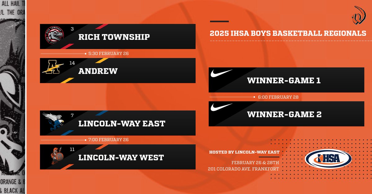Lincoln-Way West Athletics (@lwwathletics) on Twitter photo IHSA Regionals start tonight for boys basketball. Warriors will tip off against Lincoln-Way East at 7:00pm at L-W East. Come out and support the Warriors! Buy tickets on GoFan. No cash at the door. gofan.co/app/school/IL1…
#GoWarriors <a href="/LWWBoysHoops/">Warriors Boys Basketball</a> IHSA Regionals start tonight for boys basketball. Warriors will tip off against Lincoln-Way East at 7:00pm at L-W East. Come out and support the Warriors! Buy tickets on GoFan. No cash at the door. gofan.co/app/school/IL1…
#GoWarriors <a href="/LWWBoysHoops/">Warriors Boys Basketball</a>