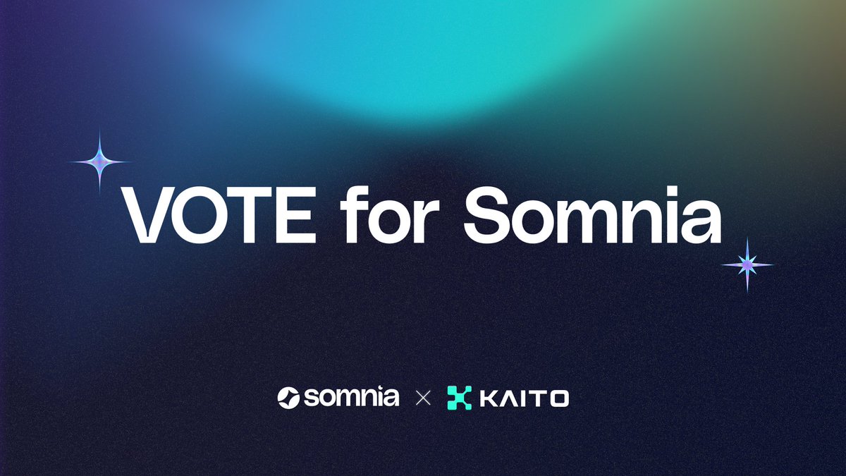 Somnia - a Fully Onchain World (@somnia_network) on Twitter photo The time is NOW! Somniacs & Yappers, we need YOUR $Yap votes on <a href="/KaitoAI/">Kaito AI 🌊</a> Connect to help us secure the top spot! 🏆
🔗 Vote here 👉 yaps.kaito.ai/connect
🔹 Your vote matters
🔹 Your vote pushes us forward
🔹 Your vote aids the vision of bringing the world’s data on-chain The time is NOW! Somniacs & Yappers, we need YOUR $Yap votes on <a href="/KaitoAI/">Kaito AI 🌊</a> Connect to help us secure the top spot! 🏆
🔗 Vote here 👉 yaps.kaito.ai/connect
🔹 Your vote matters
🔹 Your vote pushes us forward
🔹 Your vote aids the vision of bringing the world’s data on-chain