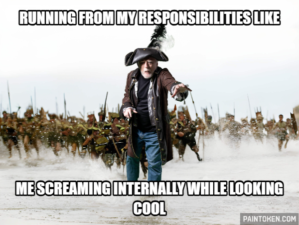 CyberGeniuscore's tweet photo. Runnin from my responsibilities like me screaming 

#Painfession @Pain https://t.co/N299XZ40bq