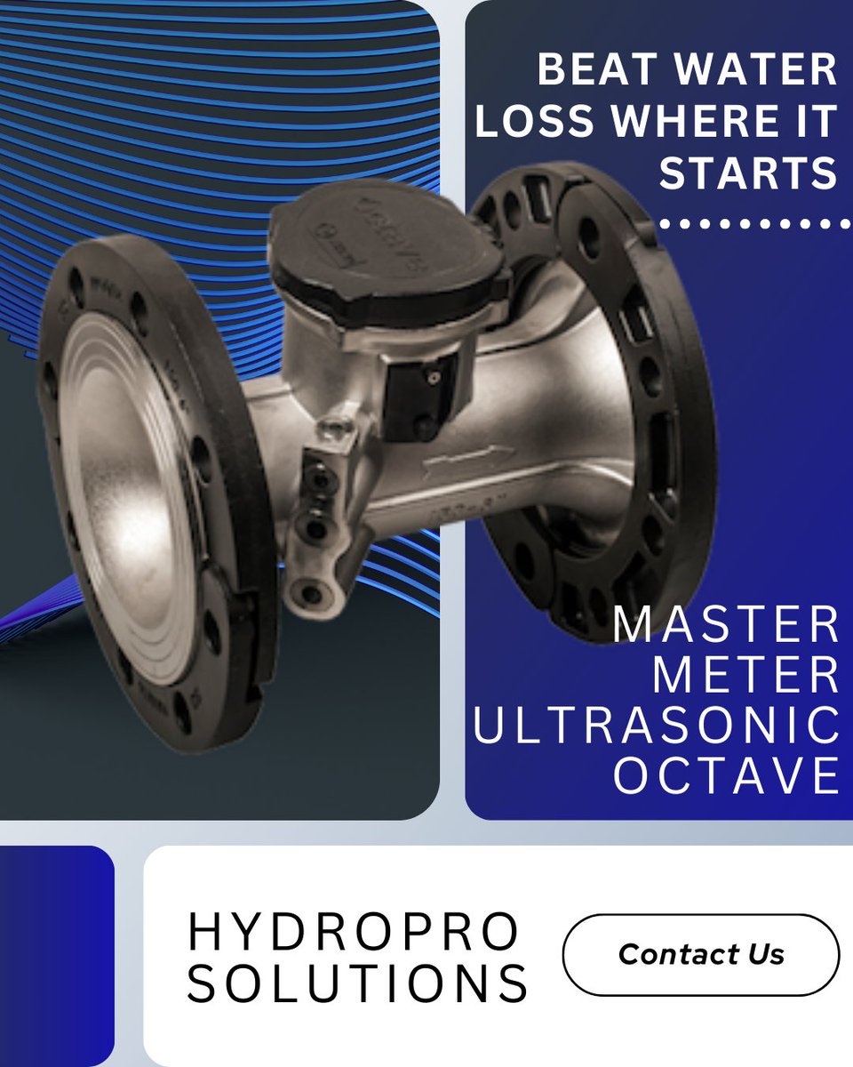 High-precision flow measurement with no moving parts. The Master Meter Octave is built for efficiency, accuracy, and longevity—just like HydroPro Solutions. #SmartMetering