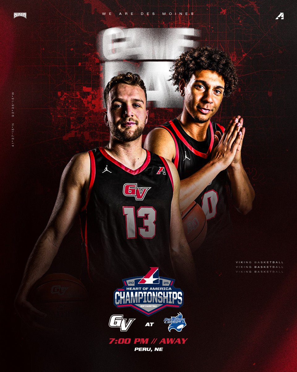 Viking Athletics (@vikingathletics) on Twitter photo M🏀 | #GAMEDAY | <a href="/GVVikingMBB/">Grand View Men's Basketball</a>
🆚 Peru State College
📍 Peru, NE
⏰ 7:00 PM
📈 ow.ly/mrq150V6F83
📹 ow.ly/hXN750V6F84
#WEAREDSM M🏀 | #GAMEDAY | <a href="/GVVikingMBB/">Grand View Men's Basketball</a>
🆚 Peru State College
📍 Peru, NE
⏰ 7:00 PM
📈 ow.ly/mrq150V6F83
📹 ow.ly/hXN750V6F84
#WEAREDSM
