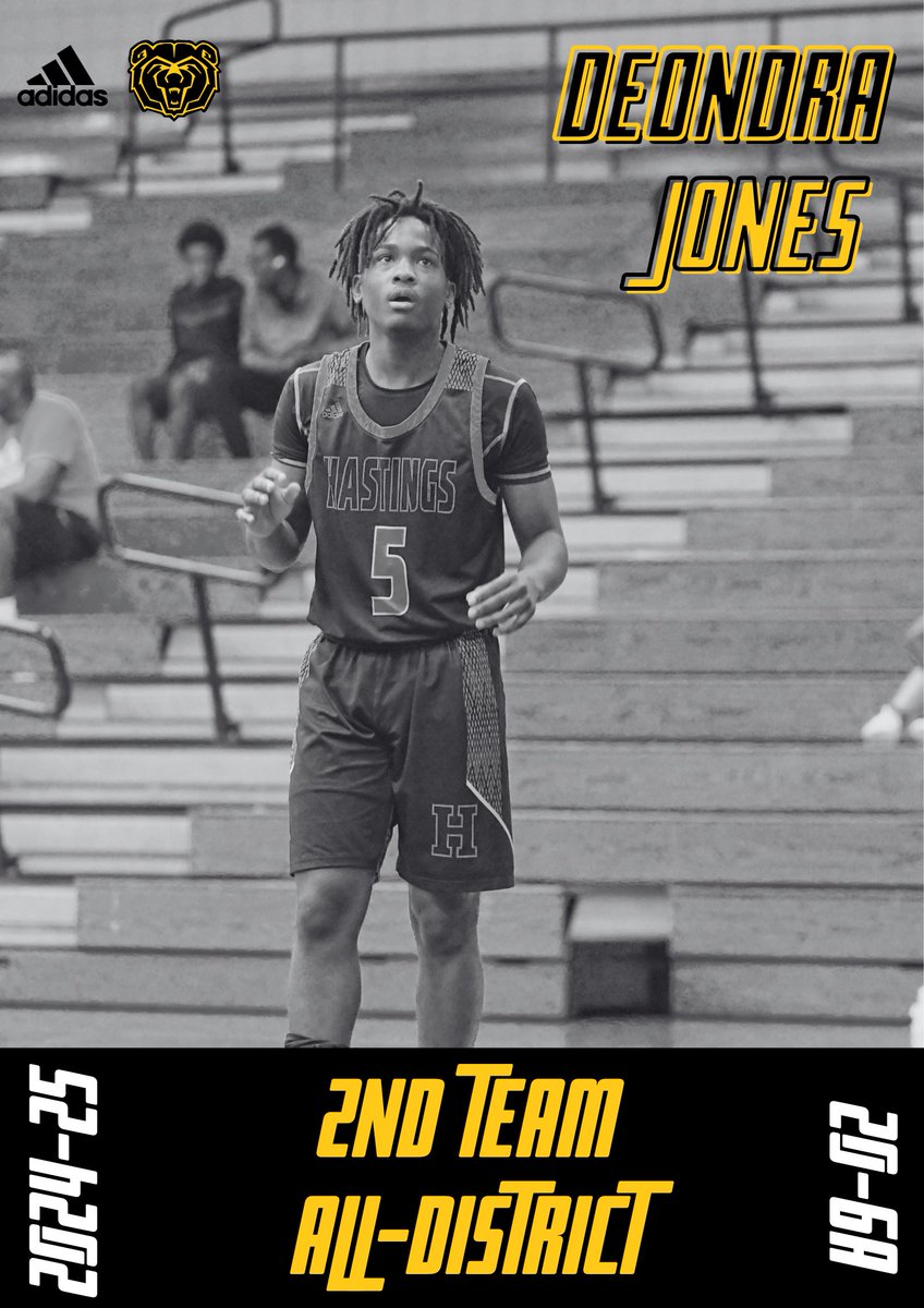 Congratulations to Sophomore DJ Jones on being selected to the 2nd Team All District