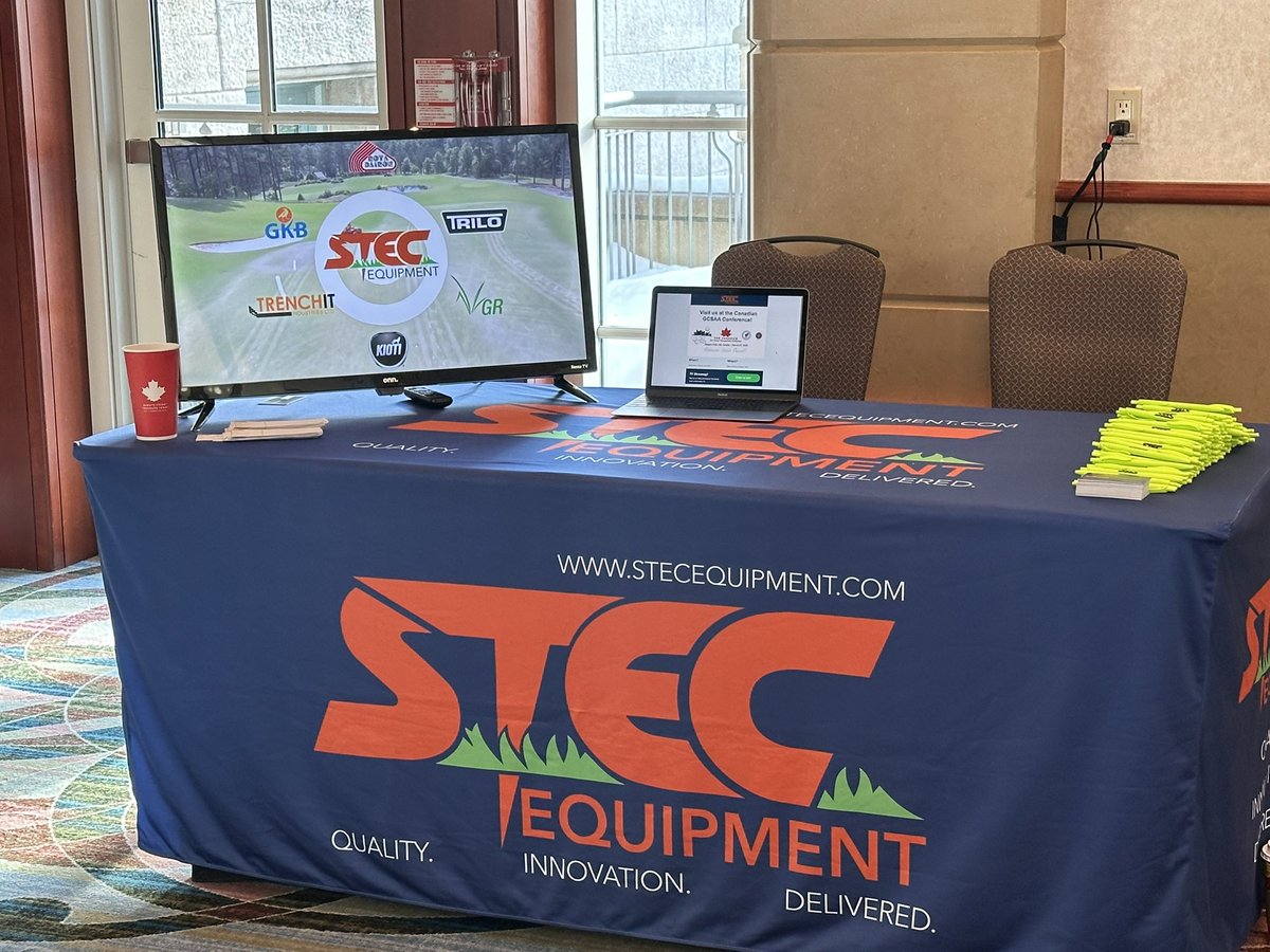 BC@STEC (@bcstec9) on Twitter photo Come see <a href="/STECEquip/">STEC Equipment</a> at the @golfsupers show today in Niagara.
The TV drawing will be held at 2:00 so get your business card in early. Come see <a href="/STECEquip/">STEC Equipment</a> at the @golfsupers show today in Niagara.
The TV drawing will be held at 2:00 so get your business card in early.