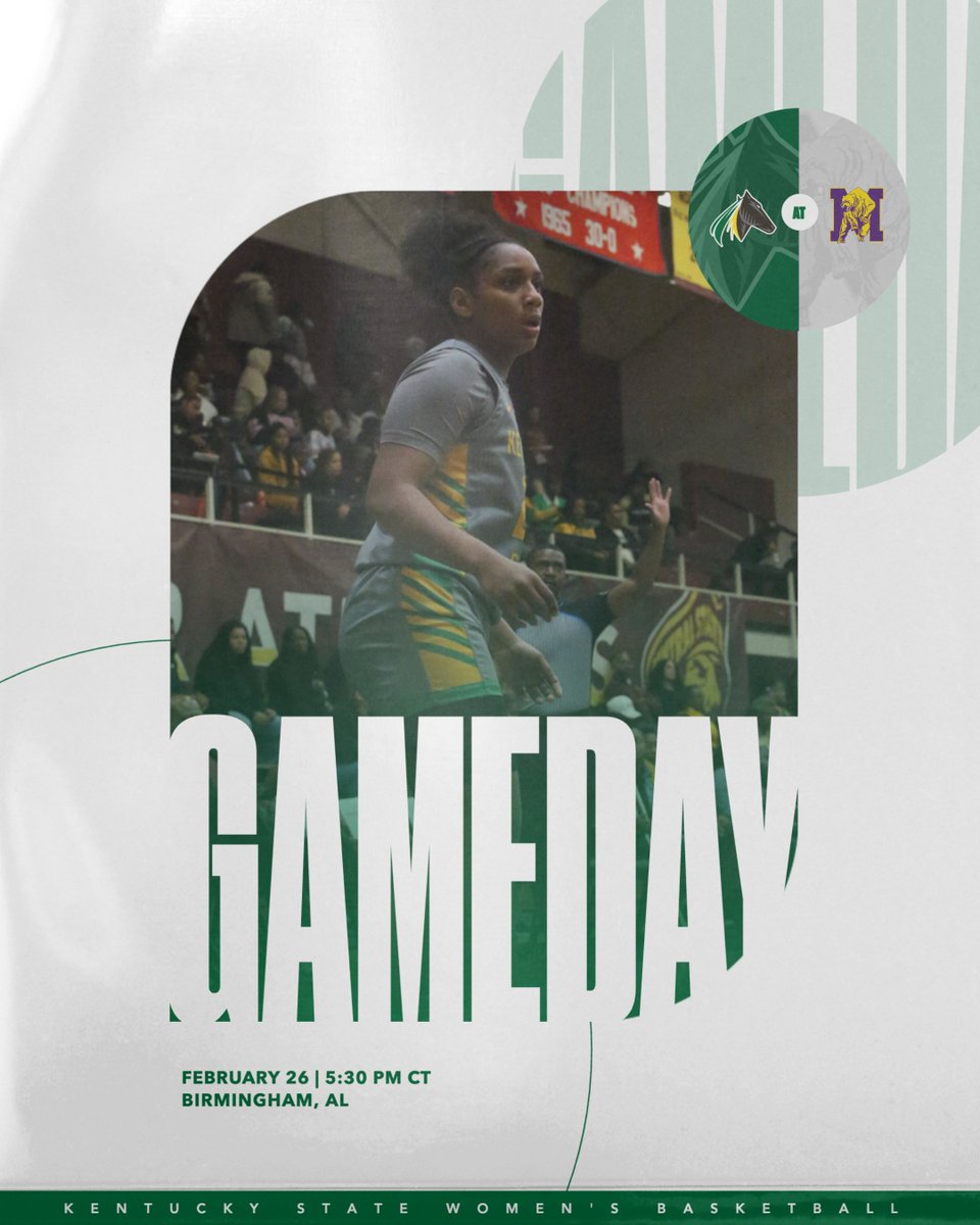 Kentucky State Women’s Basketball (@kysuwbb) on Twitter photo The end of the regular season is here as <a href="/KYSUWBB/">Kentucky State Women’s Basketball</a> takes on Miles today at 5:30 p.m. in Birmingham, Ala.
📊: tinyurl.com/2tnadsk4
#KSUWBB The end of the regular season is here as <a href="/KYSUWBB/">Kentucky State Women’s Basketball</a> takes on Miles today at 5:30 p.m. in Birmingham, Ala.
📊: tinyurl.com/2tnadsk4
#KSUWBB
