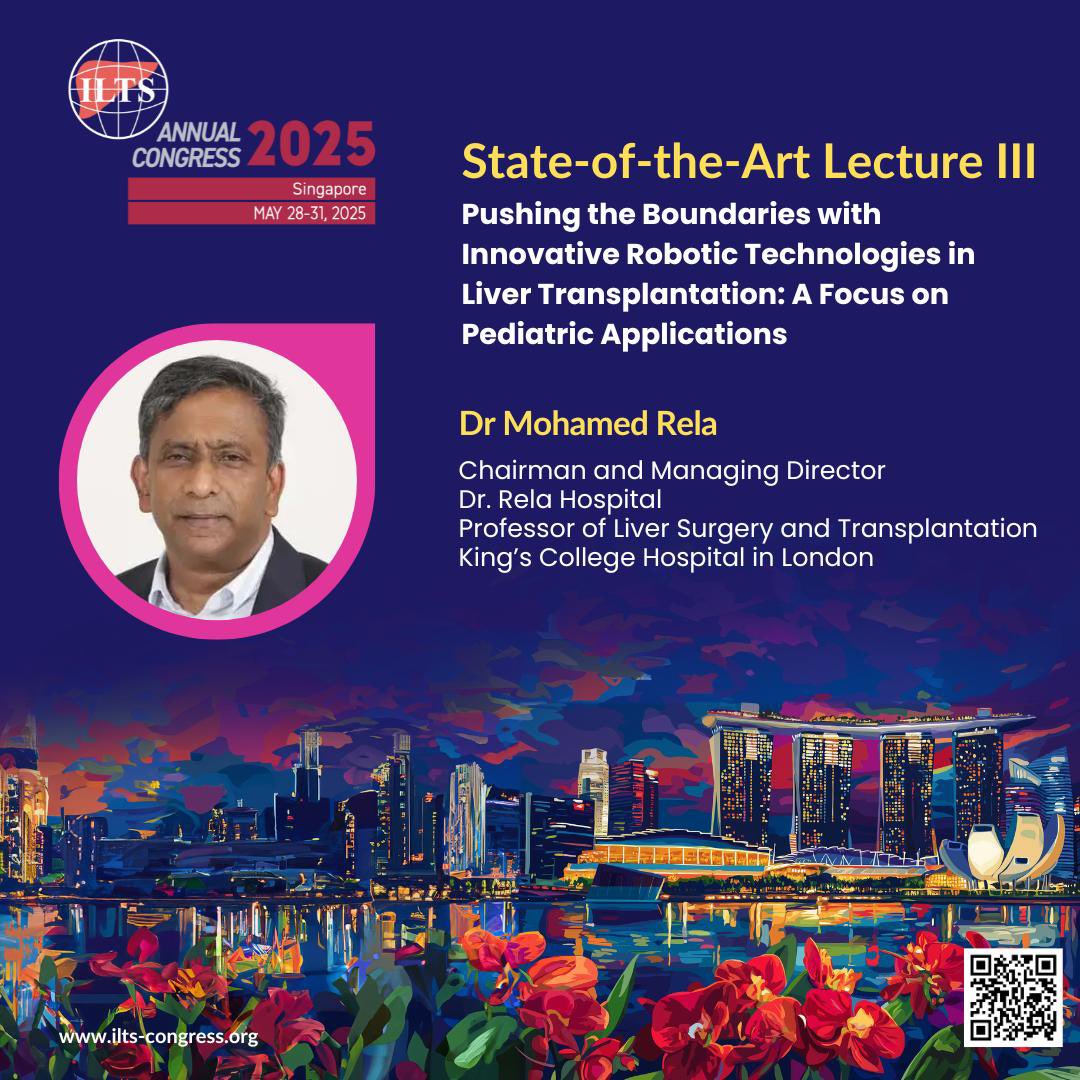 ILTS (@_ilts_) on Twitter photo The third amazing State of the Art lecture from our former president Prof. Rela <a href="/Rela_Institute/">Rela Hospital</a> at #ILTS2025! Register for the Congress here. ilts-congress.org The third amazing State of the Art lecture from our former president Prof. Rela <a href="/Rela_Institute/">Rela Hospital</a> at #ILTS2025! Register for the Congress here. ilts-congress.org