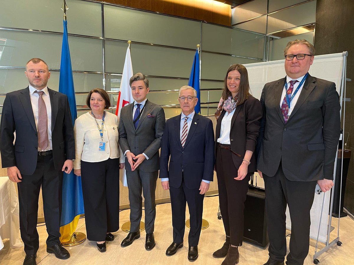 I was honoured to deliver a joint statement in support of Ukraine 🇺🇦 on behalf of 🇪🇺 and like-minded Members today at @WTO Trade Policy Review of Ukraine 🇺🇦. In this challenging international environment, it is more important than ever to maintain solidarity with Ukraine 🇺🇦