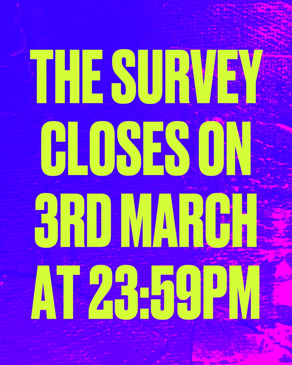 Christian_Sayer's tweet photo. This is a chance for music fans to highlight which areas matter most to them and will provide an important evidence base for policy making.  Please take 10 minutes to complete the survey below  
https://t.co/3eghnLzukG https://t.co/VjkPTUCoys