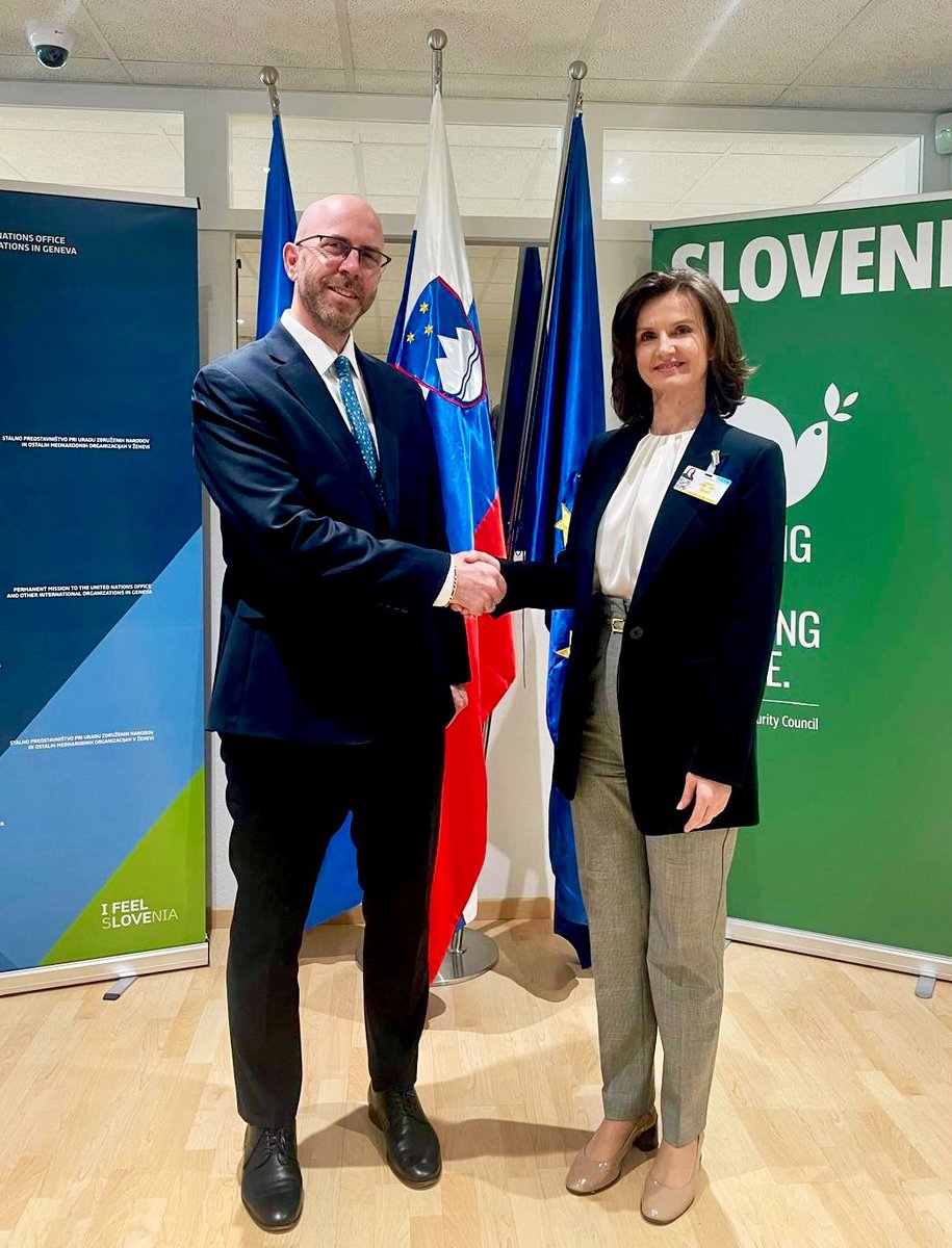 Slovenia to UN Geneva (@slotoungeneva) on Twitter photo State Sec. Gabrič met w/ Director of <a href="/GenevaWaterHub/">Geneva Water Hub</a> to 🤝 for great partnership & discuss plans for 2025-2026.
Exciting steps ahead, driving forward:
🕊️ #Water4Peace
🌎 environmental peace-building
💦 Global Alliance to Spare Water from Armed Conflicts State Sec. Gabrič met w/ Director of <a href="/GenevaWaterHub/">Geneva Water Hub</a> to 🤝 for great partnership & discuss plans for 2025-2026.
Exciting steps ahead, driving forward:
🕊️ #Water4Peace
🌎 environmental peace-building
đź’¦ Global Alliance to Spare Water from Armed Conflicts
