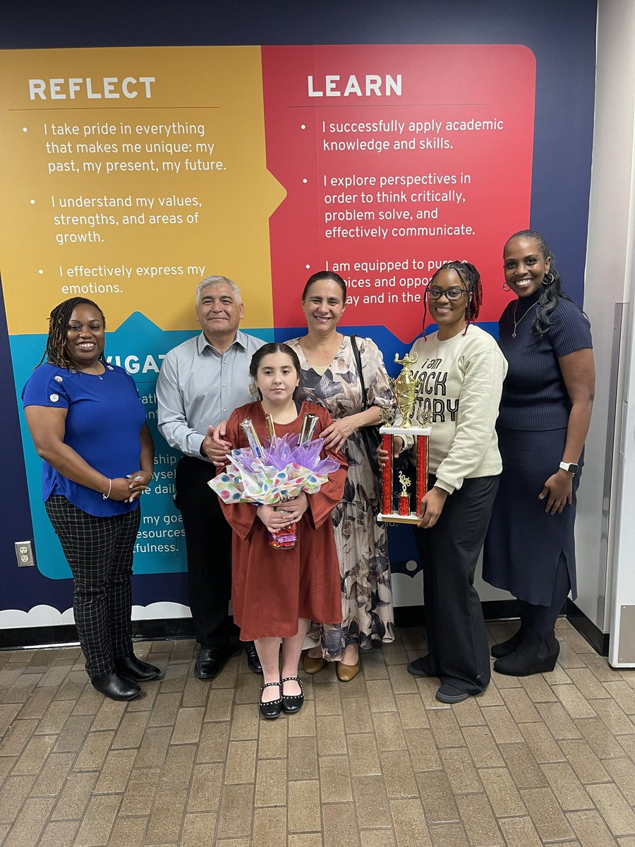 We are so proud of our very own Gabriela De La Cuesta who was recognized at last night’s board meeting for placing 1st in the district’s BH Oratory Competition! Great job! <a href="/SDuncan7124/">SJ Duncan</a> <a href="/APcryskenn/">C.Kennedy</a> <a href="/H3Berry/">Hartence</a> <a href="/DrWynneLaToya/">Dr. LaToya Wynne</a>