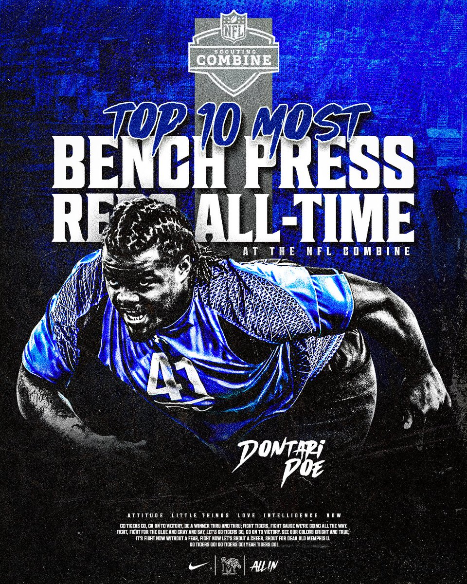Push the limit 💪

#MadeInMemphis | <a href="/PoeMans_dream/">Dontari Poe</a>