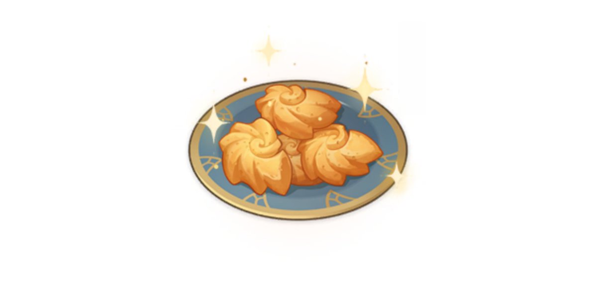 Memakan conch madeleine untuk cemilan malam ini.