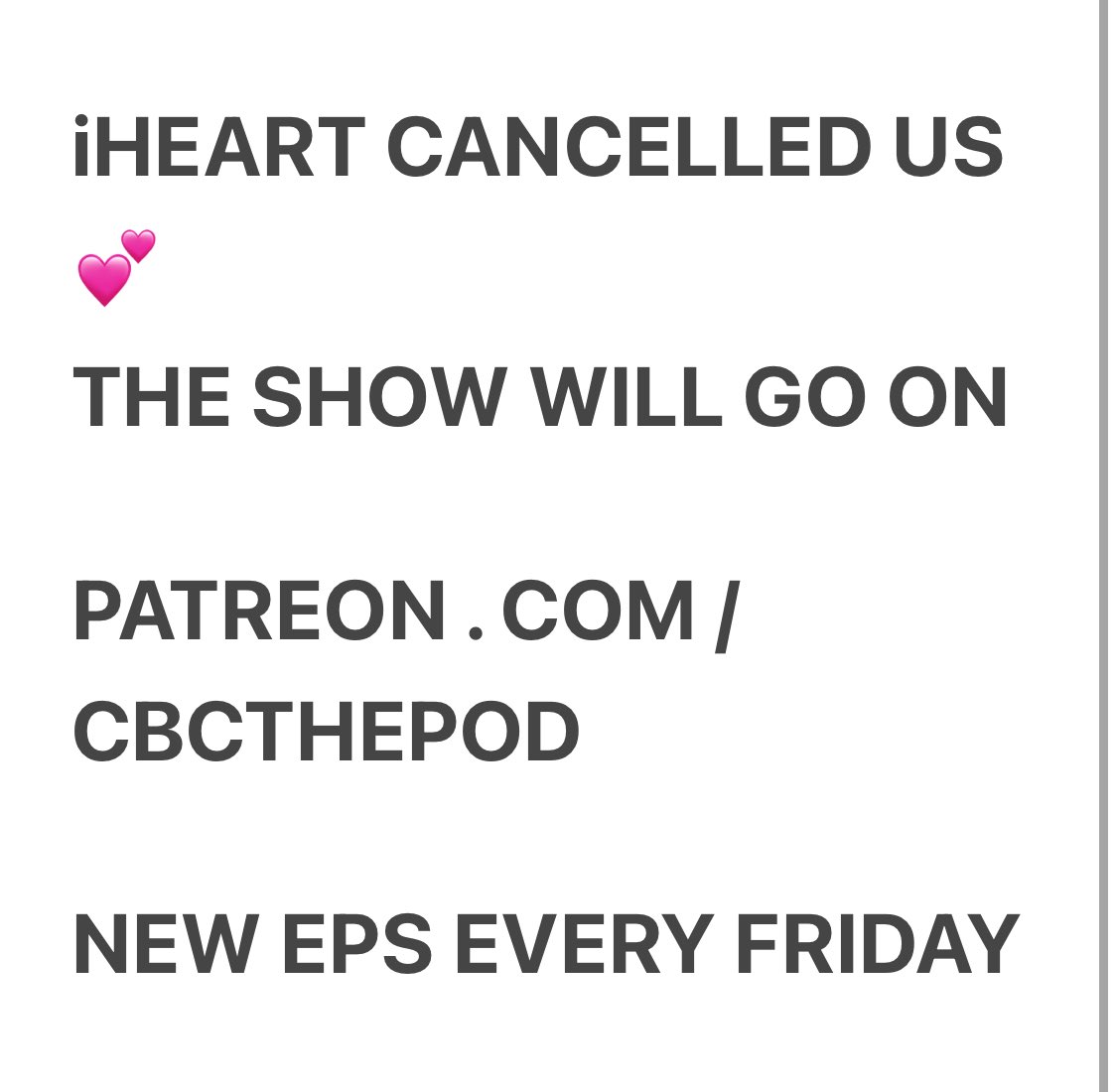 Patreon.com/cbcthepod