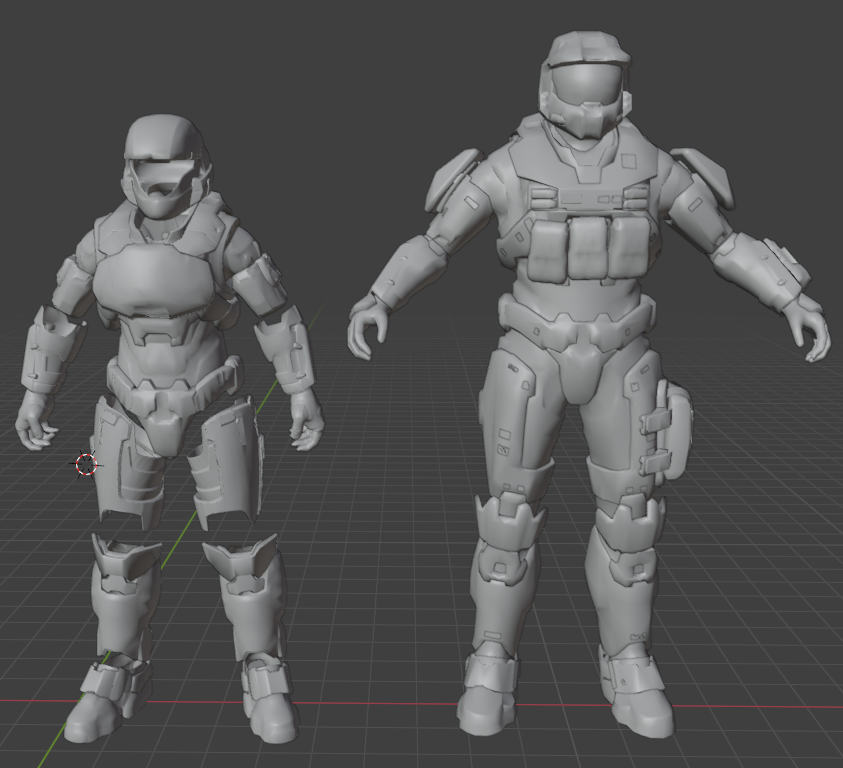 自分の体にリサイズ中のモデル

オリジナルと比べるとだいぶ違う（分かってたけど）
もっと身長欲しかった(´;ω;｀)