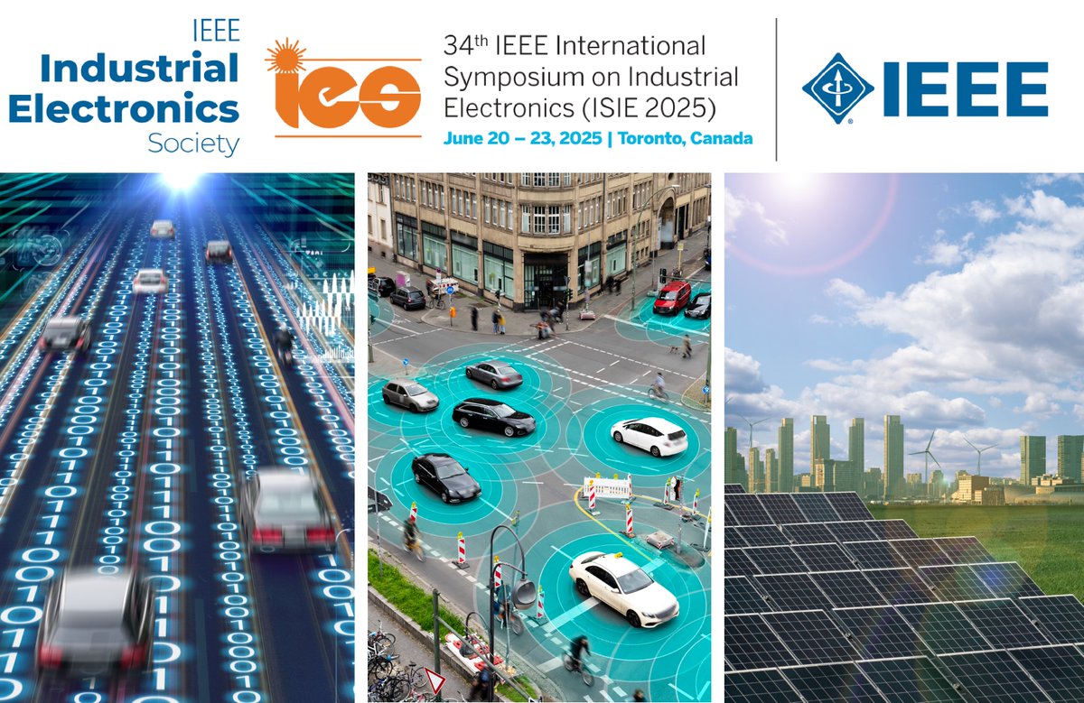 Honoured to co-organize 3 special sessions at IEEE ISIE 2025—we invite submissions for: SS3 - Active Distribution Networks; SS12 - Securing Future Mobility; SS13 - Fault Diagnosis in Intelligent Transportation. 
More details: ieee-isie-2025.org/call-for-paper….
