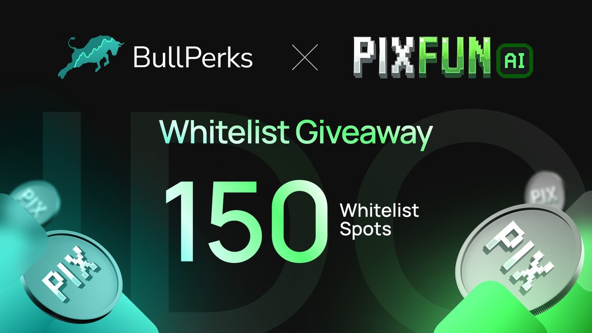 BullPerks (@bullperks) on Twitter photo Pix.Fun IDO Whitelist Giveaway – 150 Spots Up for Grabs! 🎉
<a href="/PixFunSol/">Pix.Fun - AI Agent Platform</a> is revolutionizing #AI and #blockchain by allowing users to create, customize, and monetize #AIagents with its powerful ecosystem.
🎯 How to Participate?
🔹 Complete the simple tasks: Pix.Fun IDO Whitelist Giveaway – 150 Spots Up for Grabs! 🎉
<a href="/PixFunSol/">Pix.Fun - AI Agent Platform</a> is revolutionizing #AI and #blockchain by allowing users to create, customize, and monetize #AIagents with its powerful ecosystem.
🎯 How to Participate?
🔹 Complete the simple tasks: