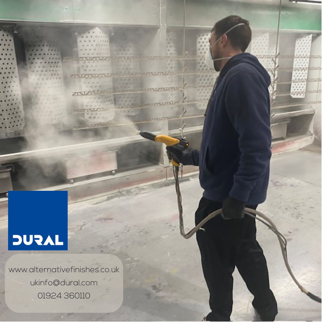 Dural_UK's tweet image. Had the absolute pleasure of visiting our powder coaters the other week! It was fascinating to witness first-hand the transformation that our #trims undergo during the coating process! Keep an eye out for the videos! 👁️ #BTS #Powdercoating #Magic #Profiles