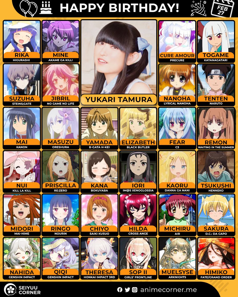 seiyuucorner's tweet image. Happy 49th birthday Yukari Tamura!  🎉

#YukariTamura #田村ゆかり