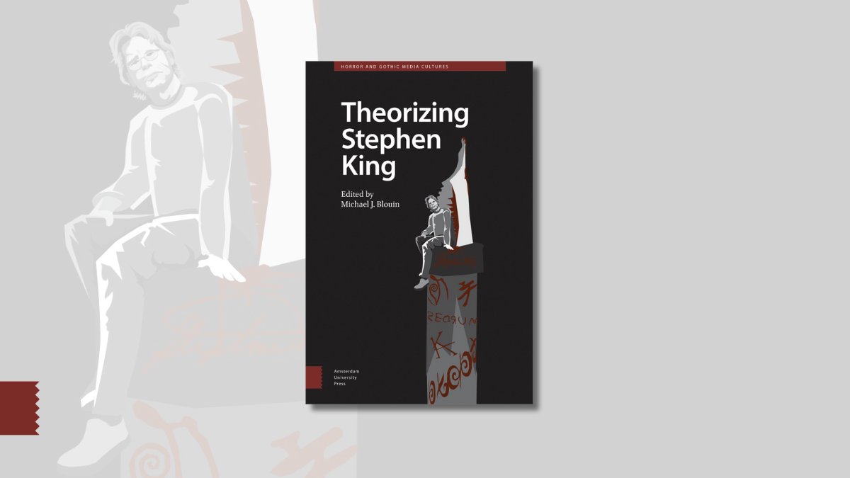 'Theorizing Stephen King' is available now! Ed by <a href="/MichaelJBlouin5/">Michael J. Blouin</a>

Readers of all stripes will find something in this collection, which illuminates how King’s horror literature as a media form has shifted in relation to cultural understandings over time.

aup.nl/en/book/978904…