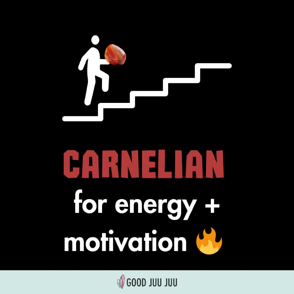goodjuujuubox's tweet image. Carnelian for energy and motivation 🔥
You’ve got this!
