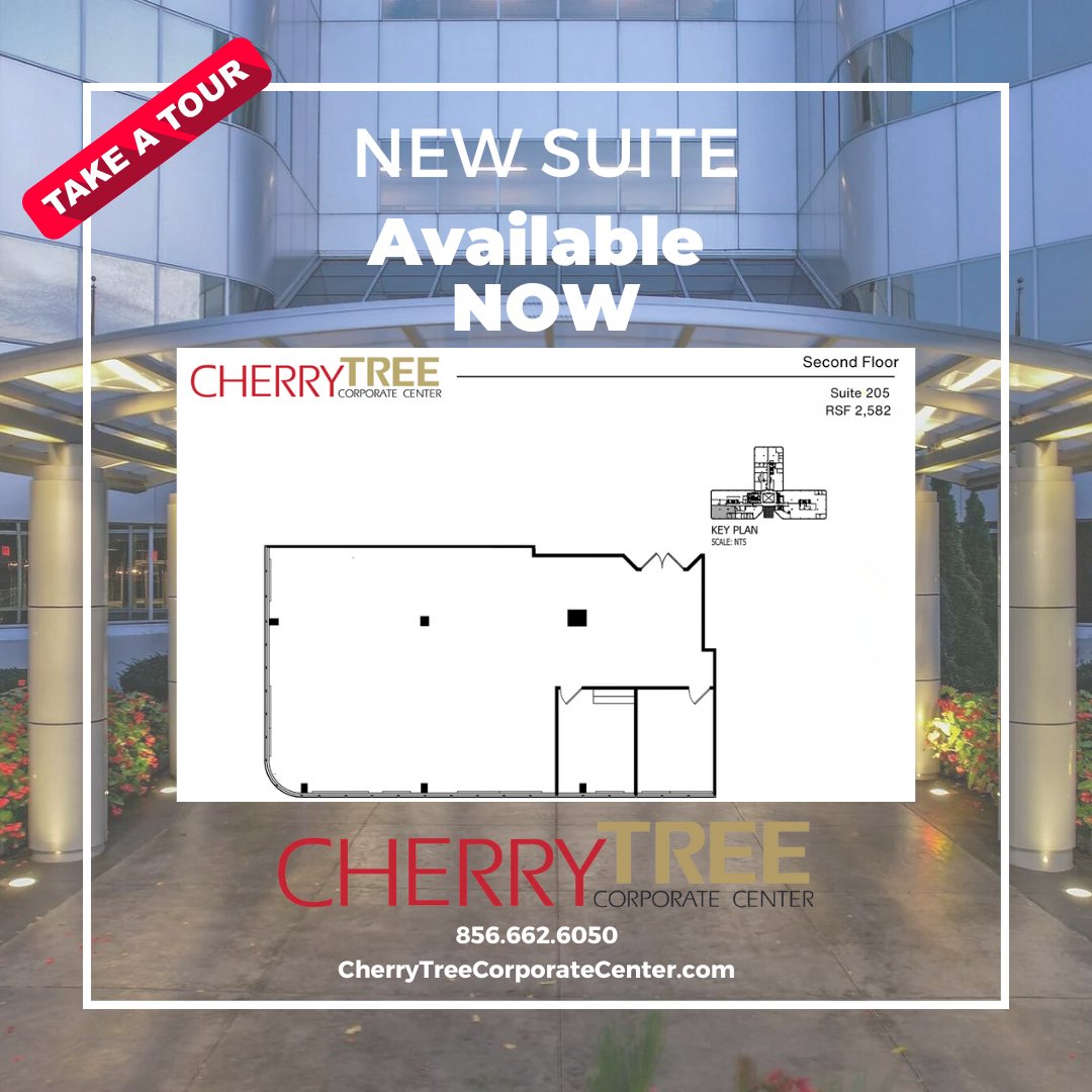 🚨 Suite 205 NOW Available 🚨

Schedule a tour today!

#CherryTreeCorporateCenter #CherryHillNJ #OfficeSpace #CherryHill #SmallBiz