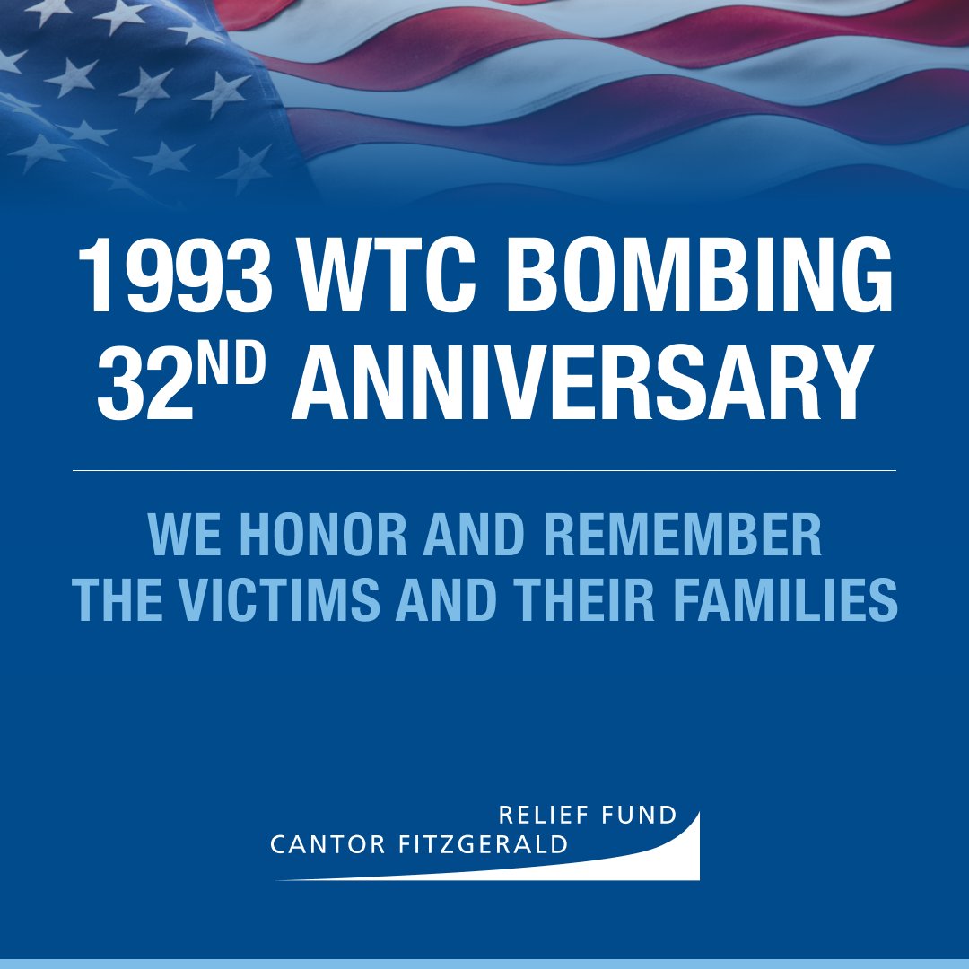 CantorRelief's tweet image. #NeverForget #CantorRelief #1993WorldTradeCenterBombing