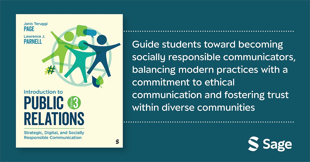 Page and Parnell's "Introduction to Public Relations: Strategic, Digital, and Socially Responsible Communication" is now available in its third edition.

See what's new &amp; get your copy here: ow.ly/JRMu50V6JQV