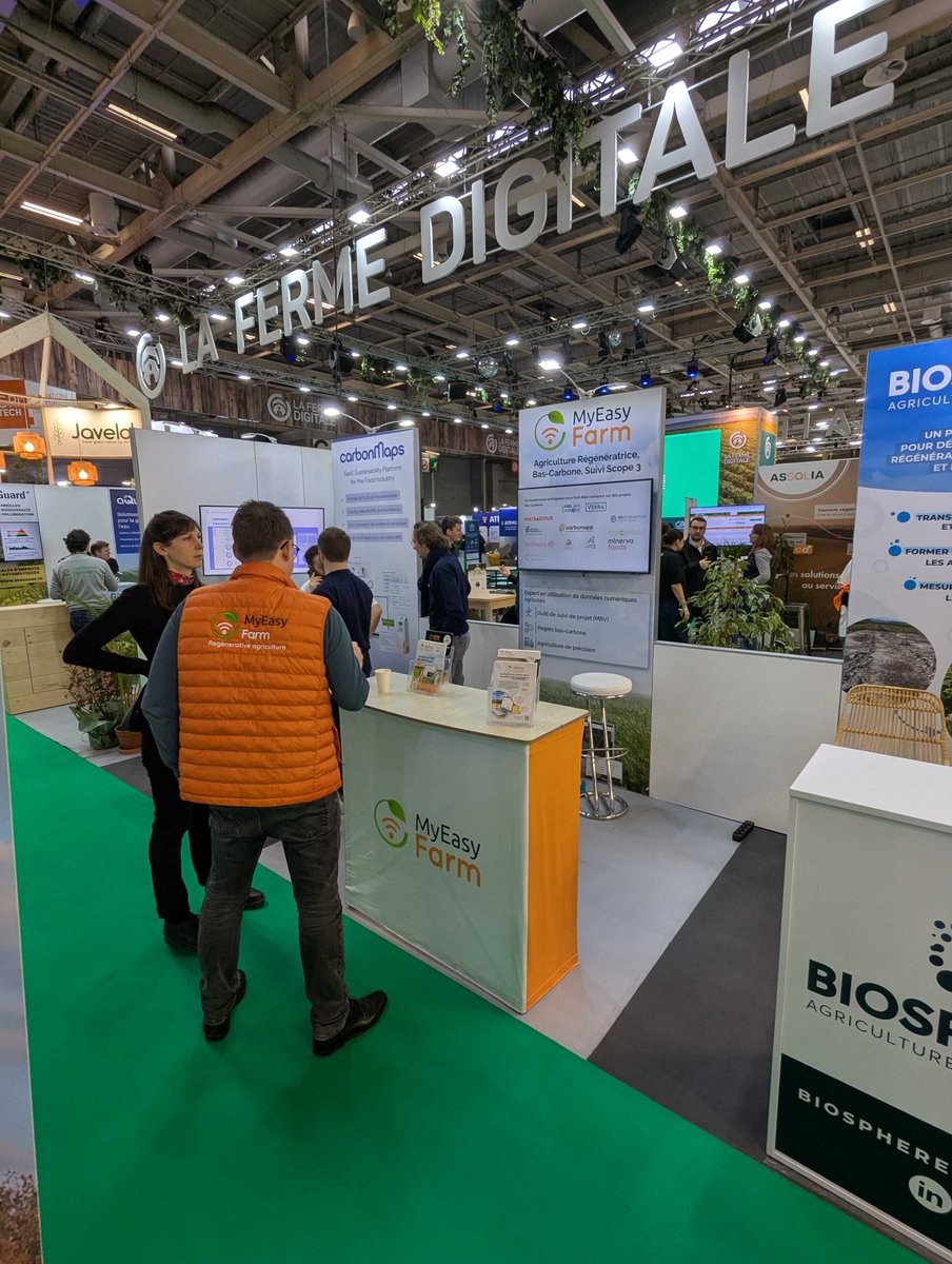 MyEasyFarm (@myeasyfarm) on Twitter photo Venez échanger avec les membres de MyEasyFarm, Hall 4, Stand E-080-01 sur l'espace de <a href="/FermeDigitale/">La Ferme Digitale</a>.
#agricultureregeneratrice #agriculturebascarbone, #agriculturedeprecision nous vous attendons. Venez échanger avec les membres de MyEasyFarm, Hall 4, Stand E-080-01 sur l'espace de <a href="/FermeDigitale/">La Ferme Digitale</a>.
#agricultureregeneratrice #agriculturebascarbone, #agriculturedeprecision nous vous attendons.