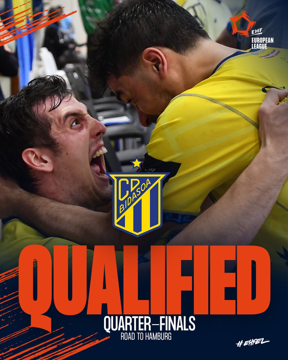 🟡🔵 @cdbidasoairun are 120 minutes away to qualify for Hamburg 😱🤩 #ehfel #elm #handball #balonmano <a href="/CDBidasoaIrun/">CD Bidasoa Irun</a>