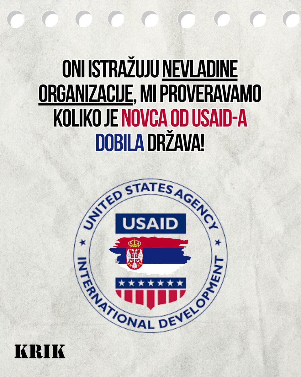 KRIKrs's tweet image. 🔎Tužilaštvo je počelo progon nevladinih organizacija pod izgovorom provere novca koji su dobili od USAID-a

Ali gde je u Srbiji završio najveći deo donacija ove američke agencije?⤵️