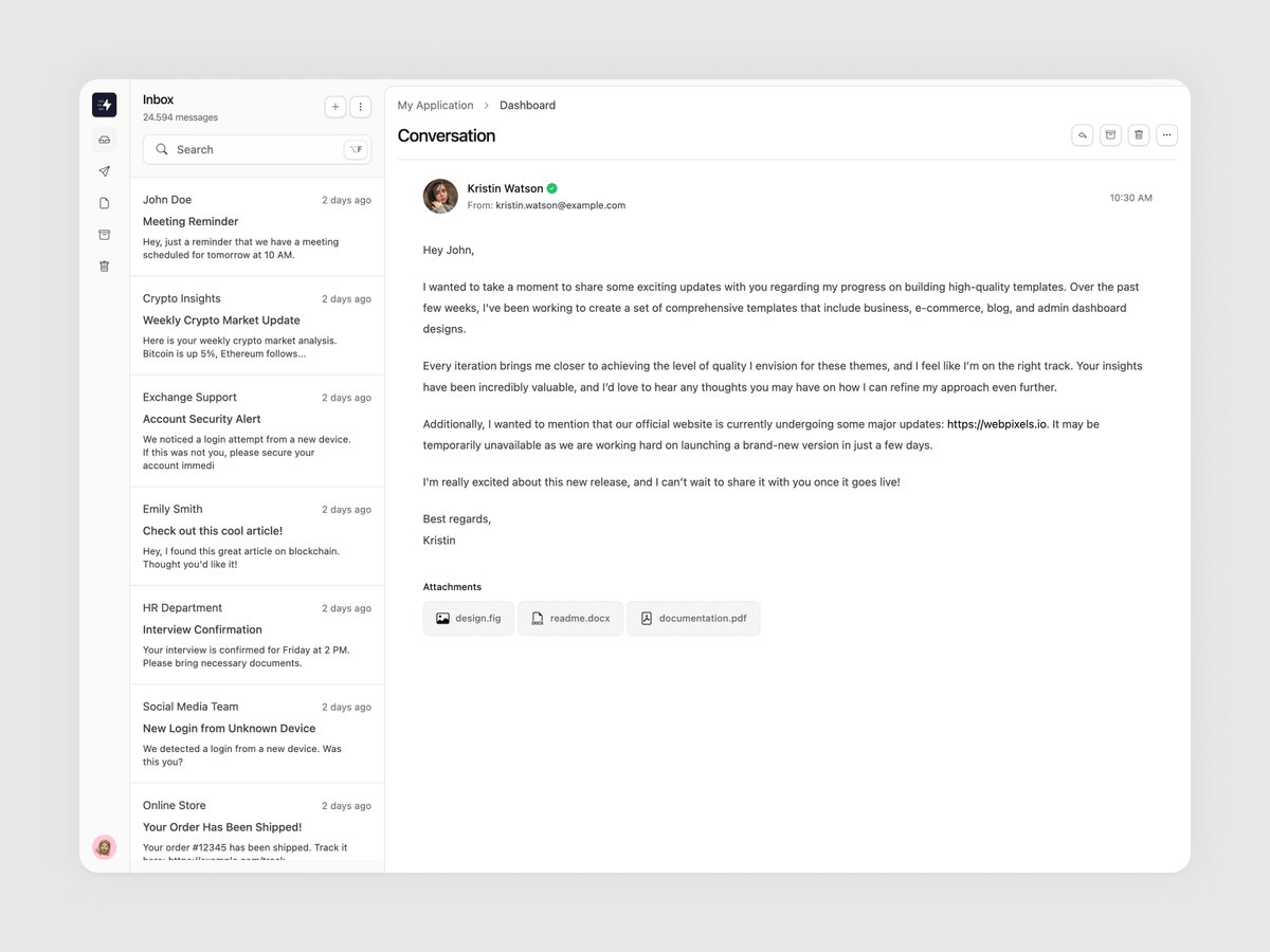 Bootstrap keeps things consistent &amp; fast with built-in components, while Webpixels' utility classes make customization a breeze. Testing this powerful combo on a mailbox screen 🥸