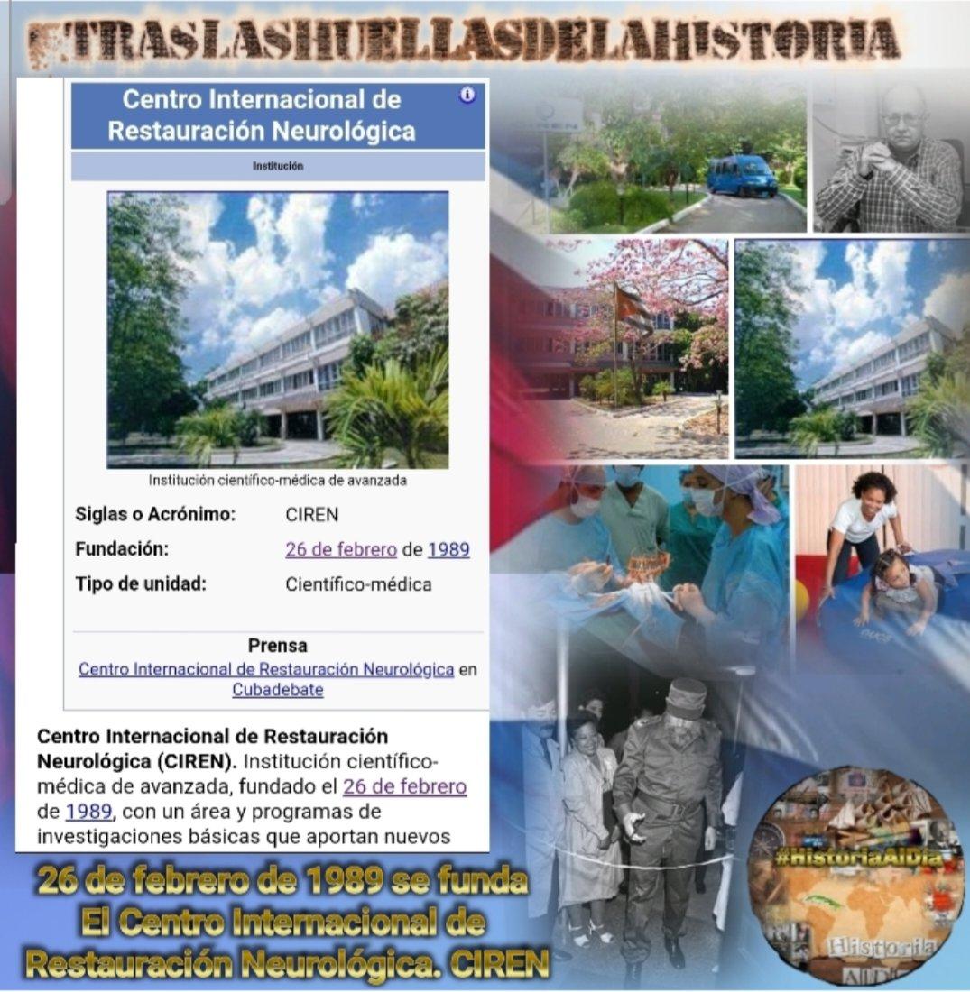 Fundación del centro internacional de restauración neurológica.
#Cuba   #Avilmat  #LatirAvileño