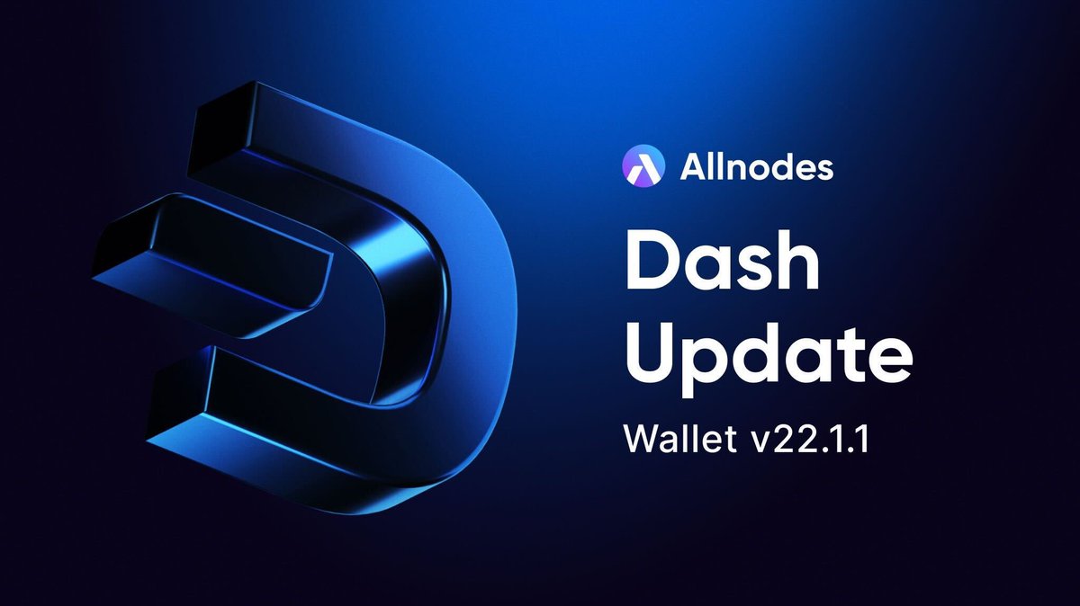 We’ve updated <a href="/Dashpay/">Dash</a> #Masternodes to version 22.1.1. No action is needed from our users. This release brings new features, bug fixes, and other improvements.

⚙️ Release: github.com/dashpay/dash/r…
ℹ️ Highlights: github.com/dashpay/dash/b…