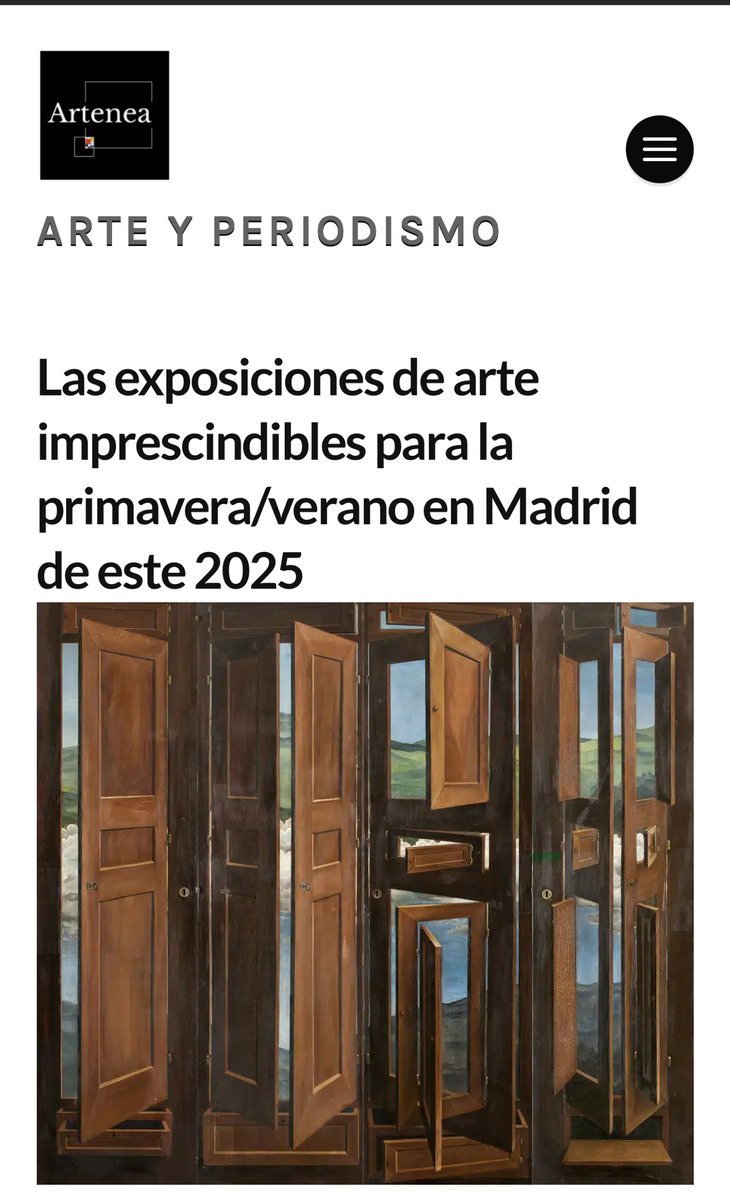 arteneaUCM's tweet photo. Ya dispones en ARTENEA de la programación de las nuevas exposiciones que podrás ver en Madrid la próxima primavera/verano de 2025👇 https://t.co/EbXN4ow6Ll https://t.co/n3lZ2eKLAM