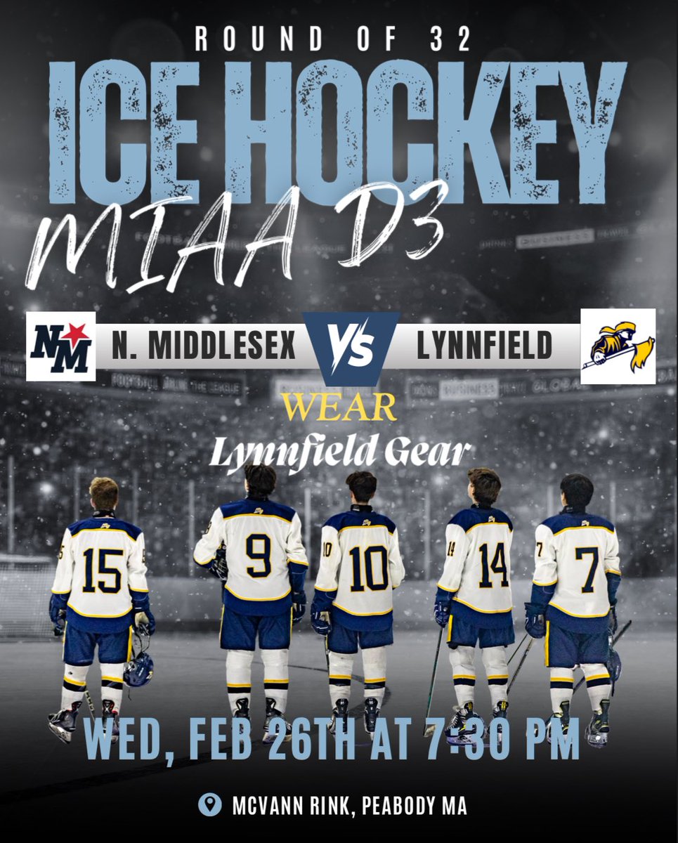 Game day!  Let’s pack the Vann!  Wear your Lynnfield gear. 

<a href="/HNIBonline/">Hockey Night</a> <a href="/MassHSHockey/">MassHSHockey</a> <a href="/MassNZ/">MassNZ</a> <a href="/GlobeSchools/">Boston Globe Schools</a> <a href="/camkerry7/">Cam Kerry</a> <a href="/bostonherald/">Boston Herald</a> <a href="/T_Mulherin/">Tom Mulherin</a> <a href="/itemlive/">The Daily Item</a>