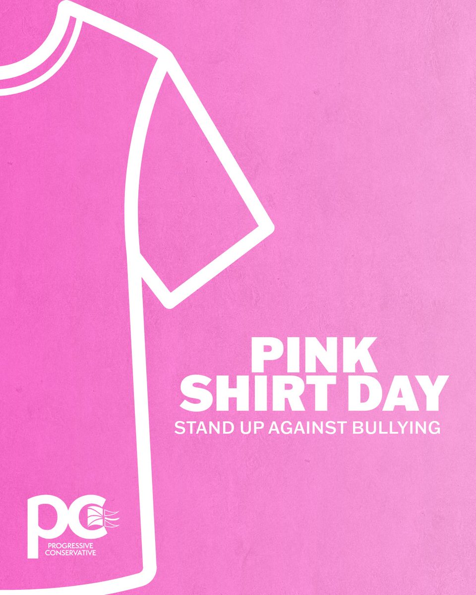 Today on Pink Shirt Day, we stand together for kindness, respect, and inclusion. Bullying has no place in our schools, workplaces, or communities. Let’s build safer, stronger communities for all of us.🩷