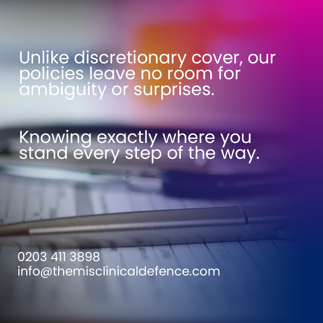 At THEMIS, we deliver on our promises. 

Every claim for the cover purchased by our policyholders has been accepted—no grey areas, no discretionary decisions, just the assurance of contractual certainty.

Apply now:  themisclinicaldefence.com/our-indemnity