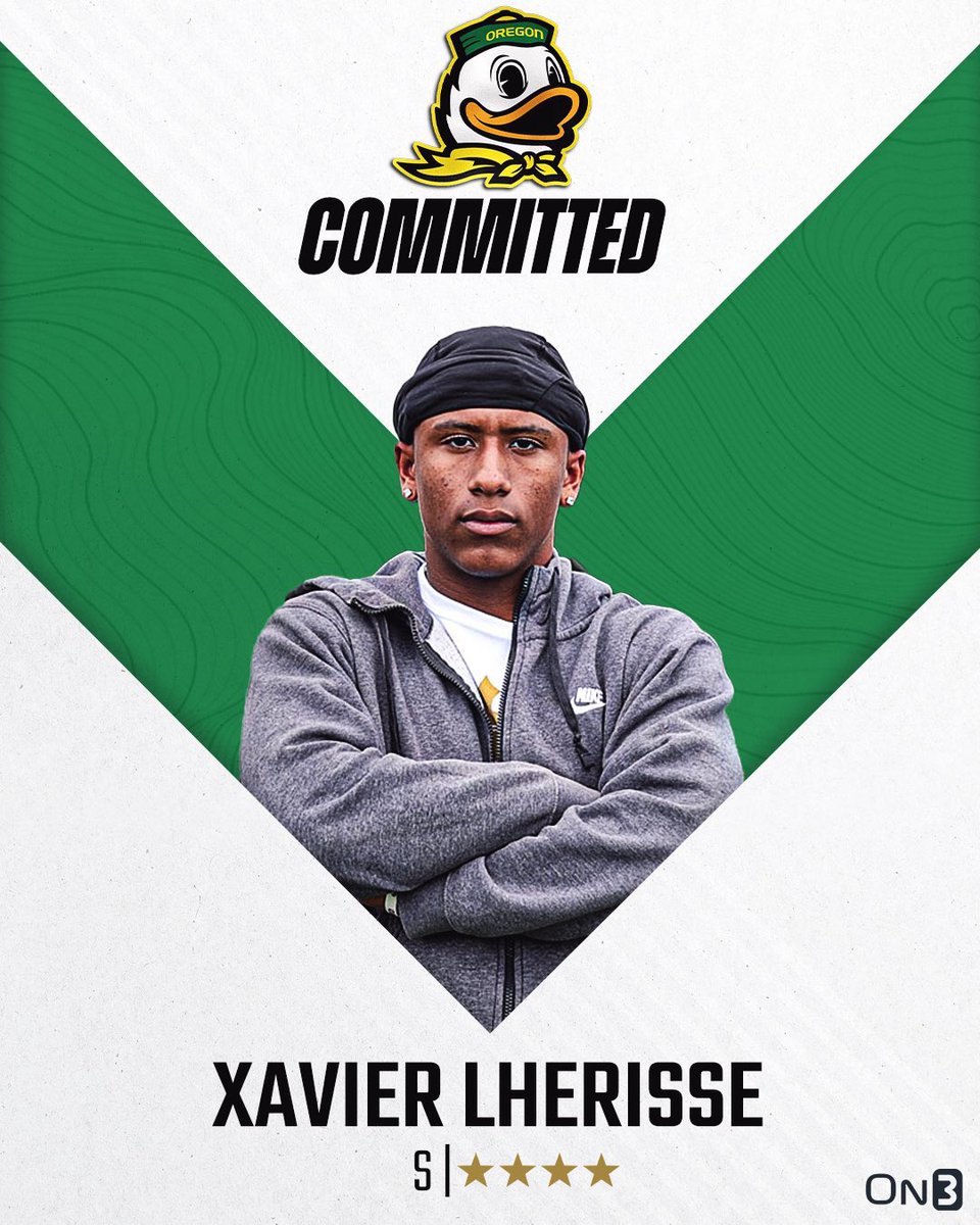 Juan D. (@jd_rodriguez__) on Twitter photo Eau Gallie 4⭐️ ATH Xavier Lherisse commits to Oregon
<a href="/XavierXEL11/">Xavier Lherisse</a> <a href="/EGCommodores/">EauGallieHighSchool</a> <a href="/EauGallieHC/">Coach Sands</a>
image: <a href="/On3Recruits/">On3 Recruits</a> Eau Gallie 4⭐️ ATH Xavier Lherisse commits to Oregon
<a href="/XavierXEL11/">Xavier Lherisse</a> <a href="/EGCommodores/">EauGallieHighSchool</a> <a href="/EauGallieHC/">Coach Sands</a>
image: <a href="/On3Recruits/">On3 Recruits</a>