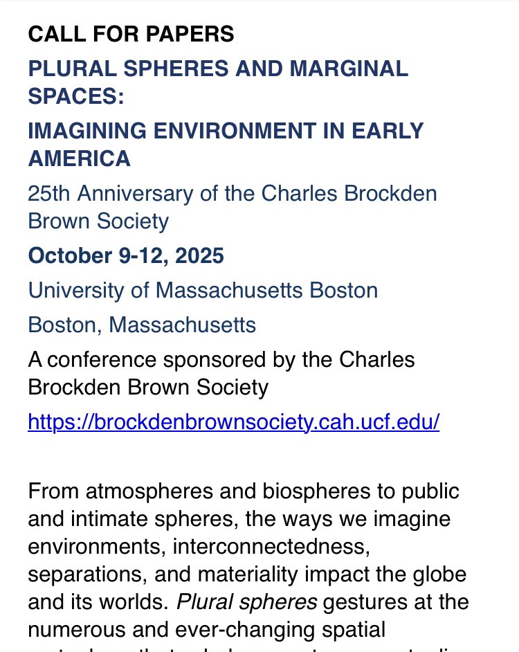 tomkoenigs's tweet image. Early Americanists! If you’ve never attended the CBB conference, I cannot recommend it highly enough. The lack of concurrent sessions create a really wonderful sense of collective endeavor and it produces more sustained conversations. Sad to be missing this year’s!