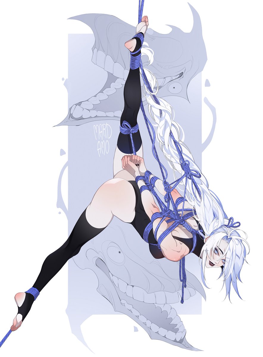#shibari commission for <a href="/Nise_Loftsteinn/">🍁🍂Nise OC hypingsteinn🕯️</a> 🩵