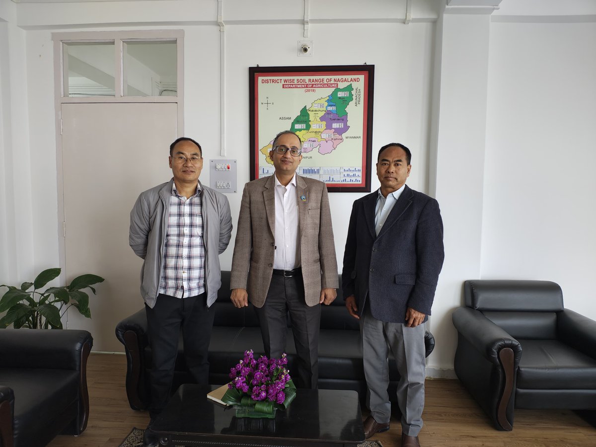 HoD <a href="/PADD_QCI/">PADD_QCI</a> met Addl. Director, Agri, Nagaland Govt. With State’s rich agro-diversity focus was on strengthening Good Agricultural Practices #GAP &amp; ToT for agri officers, aiming to enhance quality, sustainability &amp; market readiness for a #ViksitBharat. #GunvattaSankalpNagaland
