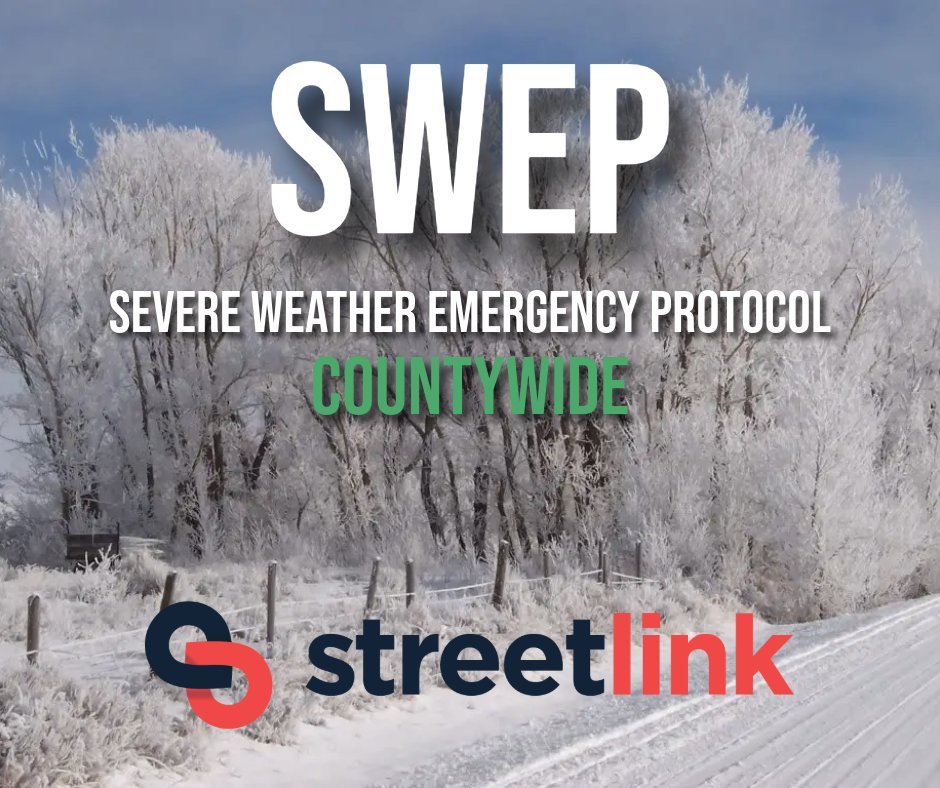🌨 SWEP ACTIVATED FOR TONIGHT❄
Severe Weather Emergency Protocol has been activated for Thursday the 27th of February.
We urge you to please contact StreetLink via thestreetlink.org.uk if you see a rough sleeper in Worcester.