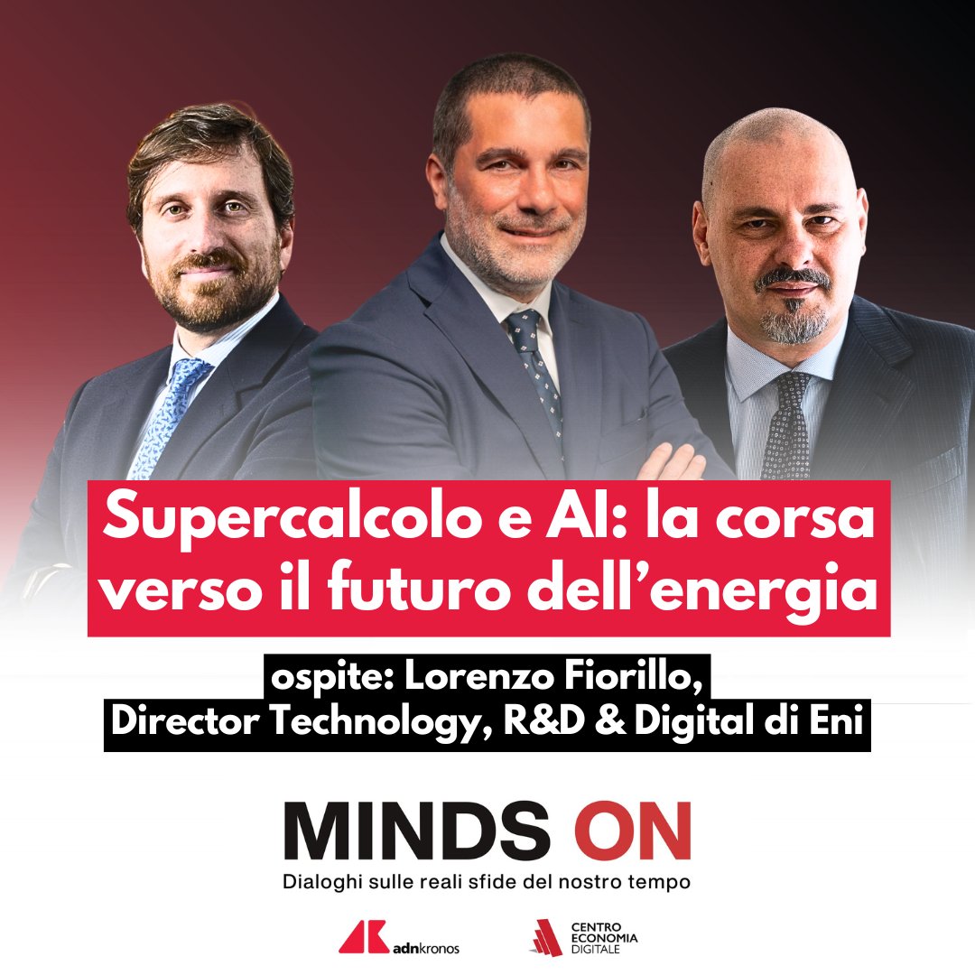 Nel nuovo episodio di “Minds On”, serie prodotta da Adnkronos e Centro Economia Digitale <a href="/News_CED/">Centro Economia Digitale \ CED</a>, Giorgio Rutelli e Rosario Cerra hanno intervistato Lorenzo Fiorillo, Director Technology, R&amp;D &amp; Digital di <a href="/eni/">eni</a>.

Nel corso della chiacchierata, sono emersi temi d’avanguardia che