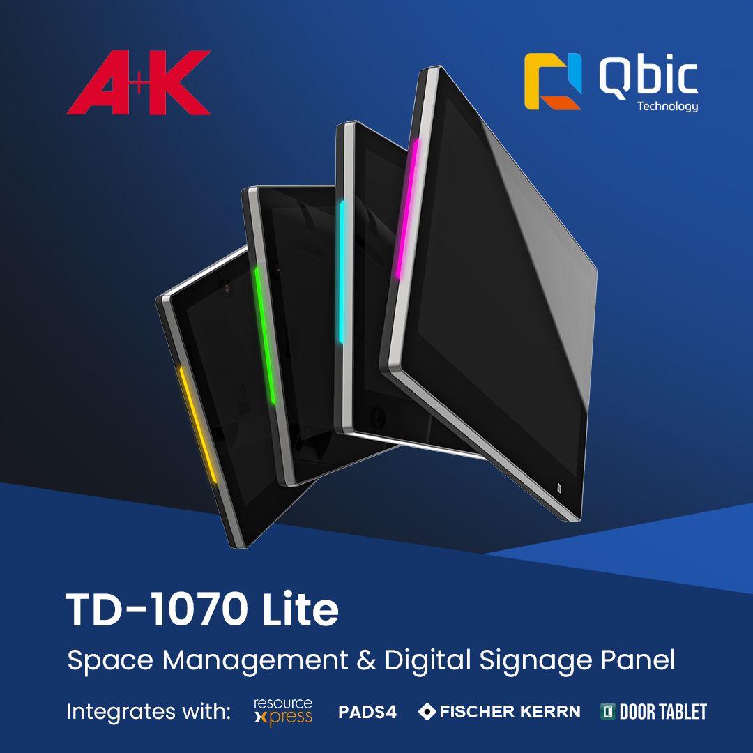 Anders+Kern UK Ltd (@anderskernukltd) on Twitter photo Unlock the potential of your workspace with the TD-1070 Lite by Qbic Technology!
To find out more about about QBIC or our range of solutions contact A+K on sales@anders-kern.co.uk / +44 (0)1638 510900 or book a demo at lnkd.in/eJpvJegY
#QBICTechnology #WorkspaceManagement Unlock the potential of your workspace with the TD-1070 Lite by Qbic Technology!
To find out more about about QBIC or our range of solutions contact A+K on sales@anders-kern.co.uk / +44 (0)1638 510900 or book a demo at lnkd.in/eJpvJegY
#QBICTechnology #WorkspaceManagement