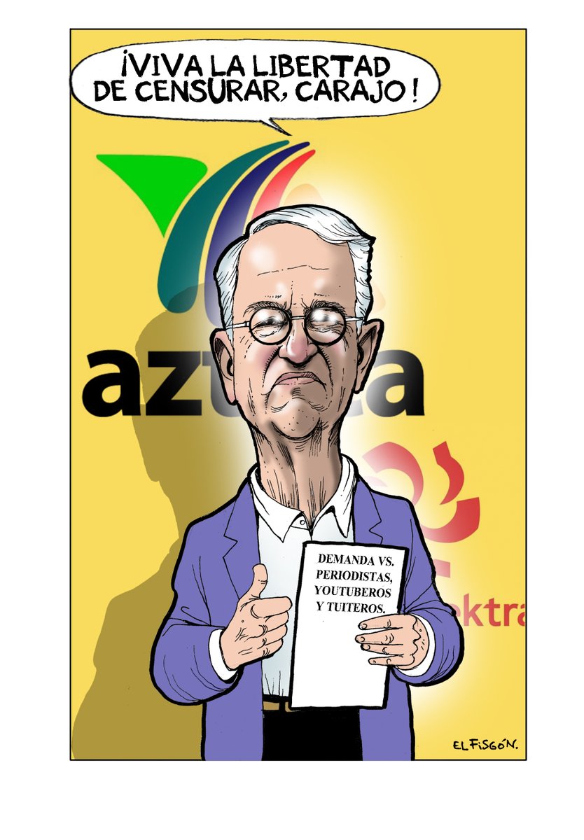 Un empresario millonario que tiene una concesión de televisión impulsa una demanda para censurar a sus críticos... y se dice libertario.