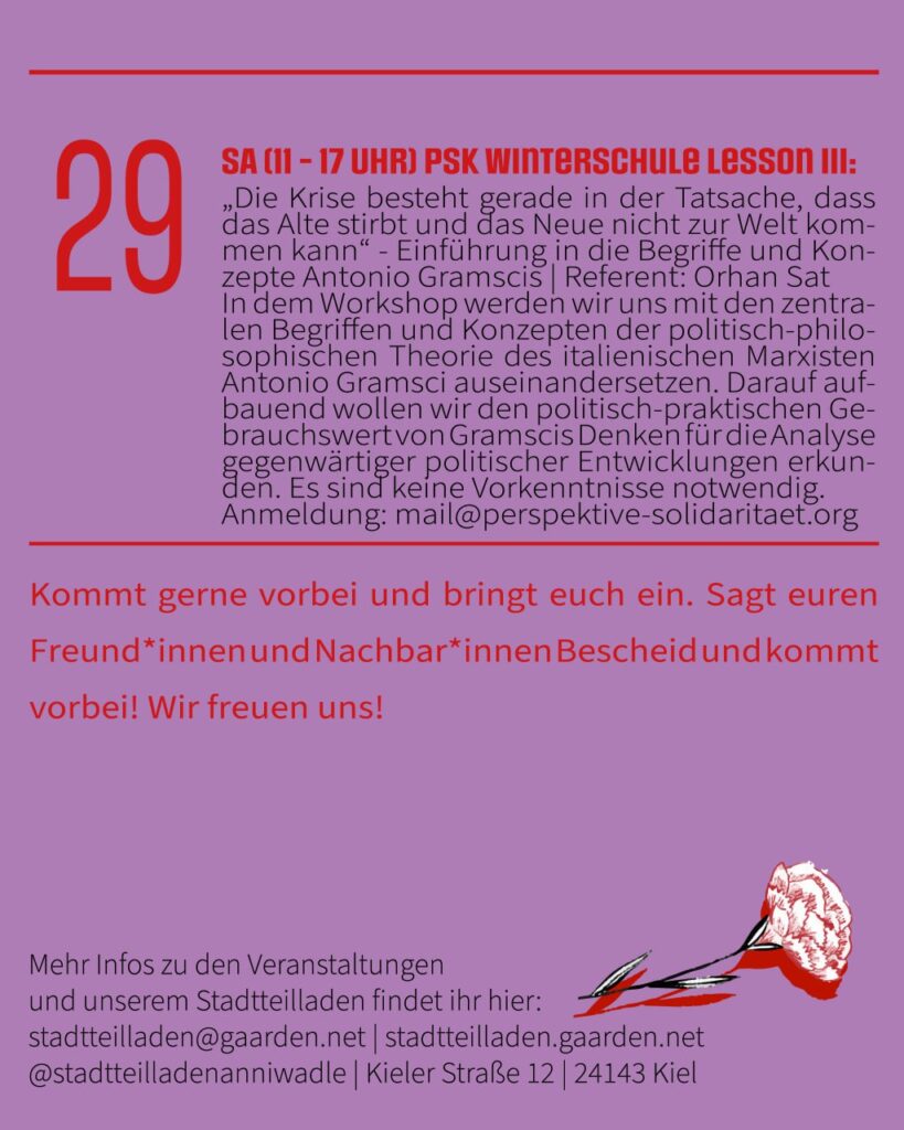 Und hier kommt auch schon das März-Programm vom Stadtteilladen Anni Wadle - wir sehen uns in der Kieler Str. 12 in #Kiel-#Gaarden!stadtteilladen.gaarden.net/2025/02/26/das… #SolidarischesGaarden #SolidarischerStadtteil