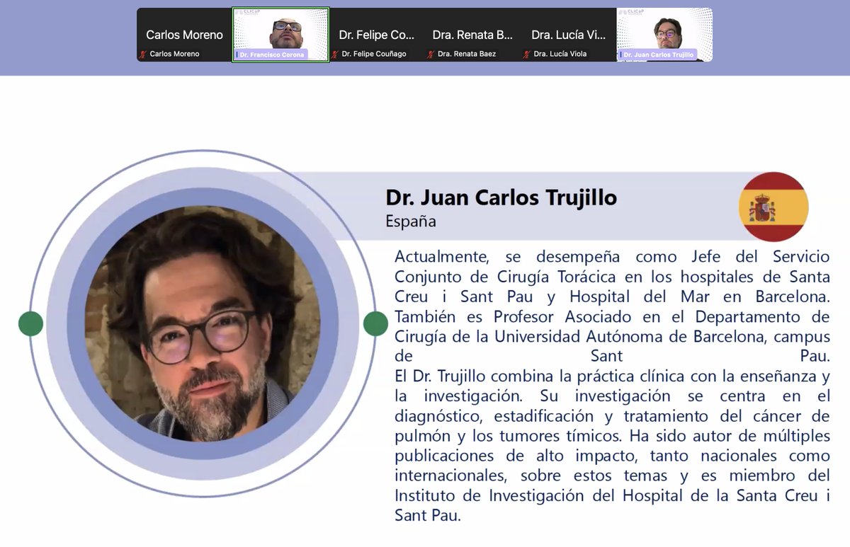 CLICaP_'s tweet photo. Seguimos con la mesa,  Cáncer de pulmón en etapas tempranas: cirugía y radioterapia, revisando lo mejor del 2024. 

En el 4to Congreso Iberoamericano: Lo Mejor en Cáncer de Pulmón 2024, los días 26, 27 y 28 de febrero del 2025.

https://t.co/zFHLj8vOCv https://t.co/41rpqODi8B